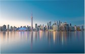 De imposante skyline van Toronto bij het meer van Ontario - Foto op Forex - 90 x 60 cm