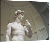 De David van Michelangelo Buonarotti in Florence - Foto op Canvas - 40 x 30 cm