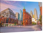 Het verlaten centrum van Toronto in Ontario bij twilight  - Foto op Canvas - 45 x 30 cm
