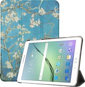 iMoshion Design Trifold Bookcase Samsung Galaxy Tab S2 9.7 tablethoes - Green Plant Design
