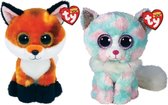 Ty - Knuffel - Beanie Boo's - Fox & Opal Cat
