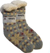 Sukats® Huissokken - Homesocks - Maat 41-46 - Anti-Slip - Fluffy - Heren Huissokken - Variant 1003
