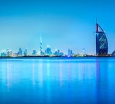 Het Burj Al Arab hotel en de skyline van Dubai - Fotobehang (in banen) - 250 x 260 cm
