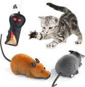 Kattenspeelgoed - Muis met afstandsbediening - Muis - Draadloze muis - Interactief speelgoed - Zwart