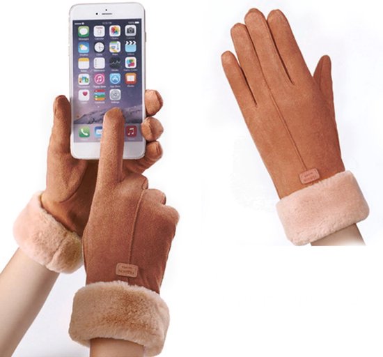keusyoi Mode Witte Handschoenen Dames Schapenvacht Lederen Handschoenen