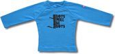 Twentyfourdips | T-shirt lange mouw kind met print 'Boys will be boys' | Blauw | Maat 92 | In giftbox