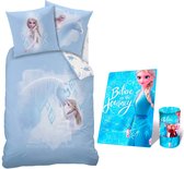 Disney Frozen Dekbedovertrek Nokk - Eenpersoons - 140 x 200 cm - Katoen, incl. Frozen Fleece deken 100x150 cm.