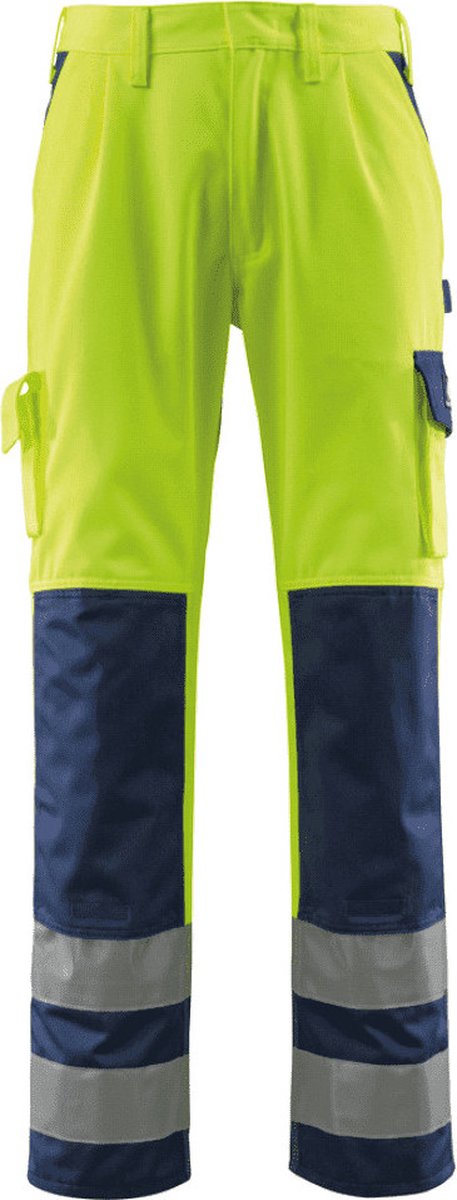 Mascot Safe Compete Broek met kniezakken 07179-470 - hi-vis geel/marine - C44 - 82