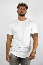 REJECTED CLOTHING - T Shirt - Wit - Slim Fit - Kruis - Maat M