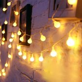 Lampjes slinger - Lichtjes slinger - 6 Meter -  fairy lights - Warm Wit - 40 LED's - op batterijen (AA batterijen) - Tuinverlichting - Sfeerverlichting - decoratie - feestverlichti
