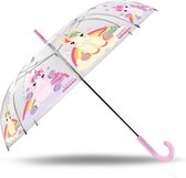 paraplu meisjes 60 cm polyester/staal roze