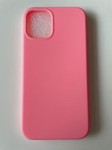 Siliconen case Backcover - Geschikt voor iPhone 12 Mini - TPU hoesje Roze