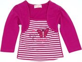 Bolero longsleeve meisjes babykleding katoen vlinder paars maat 92/98