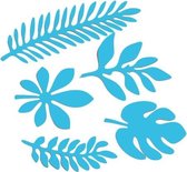 10 in 1 creatief papier snijden schieten rekwisieten boom bladeren papercut sieraden cosmetica achtergrond foto fotografie rekwisieten (meerblauw)