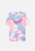 Overwatch - D.Va Tie Dye Dames T-shirt - 2XL - Multicolours