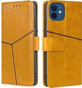 Apple iPhone 13 Bookcase | Hoogwaardig PU Leren Hoesje | Lederen Wallet Case | Luxe Uitstraling | Pasjeshouder | Cognac Bruin