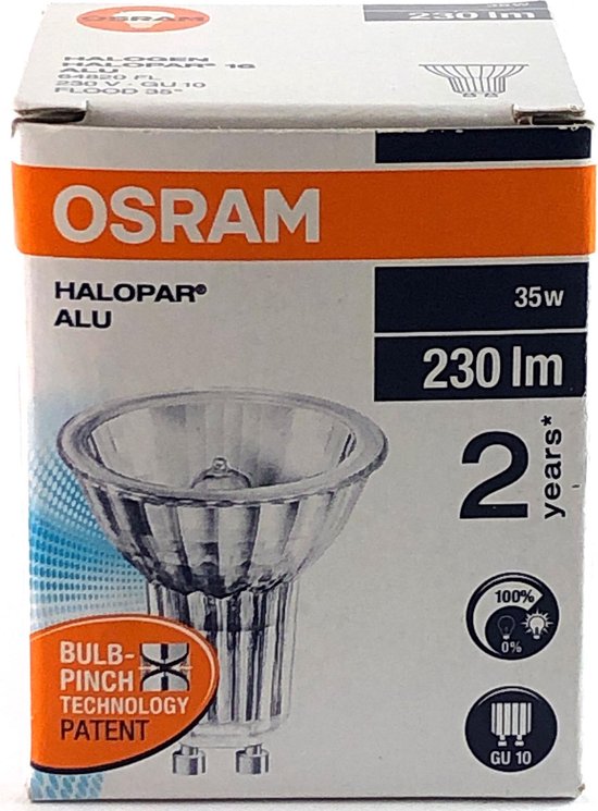 Osram - Halogène - GU10 - 35W - Halopar 16 - Dimmable - Réflecteur - Spot |  bol.com