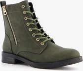 Blue Box dames veterboots - Groen - Maat 39