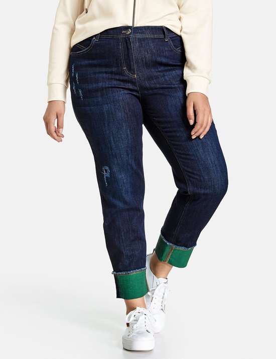 SAMOON Betty jeans met gekleurde omgeslagen zoom | bol.com