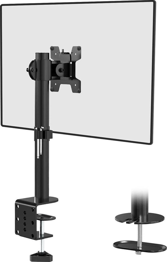 Foto: N rdic am3 01 monitor arm 17 32 inch in hoogte verstelbaar kabel management zwart ergonomisch monitorbeugel