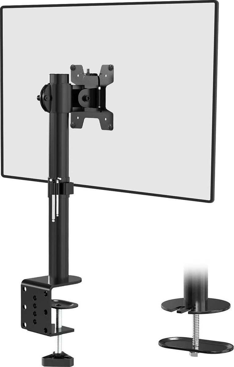 NÖRDIC AM3-01 Monitor arm - Ergonomisch - Met schermbevestiging - Geschikt voor schermen van 17 - 32 Inch - Zwart