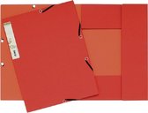25 x Elastomap Exacompta Forever - A4 - extra stevig karton - 3 kleppen - rood