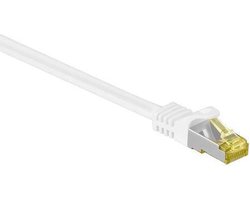 Cat 7 - S/FTP - Netwerkkabel - Patchkabel - Afgeschermd - 10 Gbps - 2 meter - Wit - Allteq