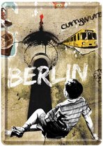 Metalen Postkaart Berlin