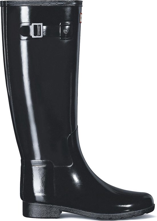 Hunter - Refined rainboots for women - Slim Fit Tall Wellington - Glossy Black
