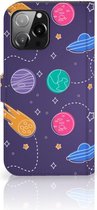 Smartphone Hoesje iPhone 13 Pro Max Flip Case Portemonnee Space