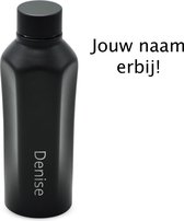TIGR The Hexagon - Drinkfles - Thermosfles - RVS - 500ml - Met Afwasborstel - Waterfles met Naam