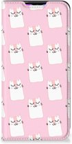 Bookcase Valentijn Cadeaus Xiaomi Redmi 9 Smart Cover Hoesje Sleeping Cats