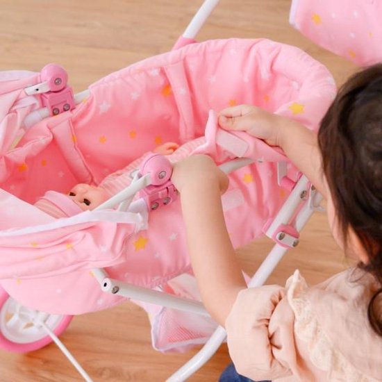 Olivia's Little World Poppenwagen Twinkle Stars Deluxe babypop kinderwagen  kinderwagen | bol.com