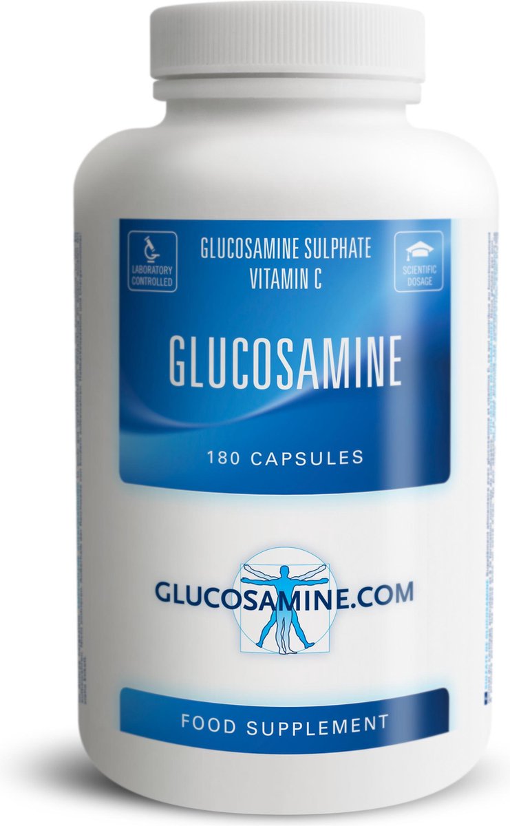 Glucosamine.com - Glucosamine - zeer voordelige grootverpakking - 1500 mg Glucosamine... |