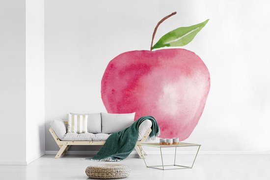 Papier Peint - Papier Papier peint photo Pomme - Fruit - Wit - Largeur 600 cm x Hauteur 400 cm