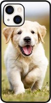 ADEL Siliconen Back Cover Softcase Hoesje Geschikt voor iPhone 13 - Labrador Retriever Hond
