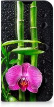 Hoesje geschikt voor iPhone 13 mini Wallet Bookcase Orchidee