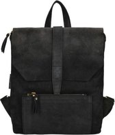 Fred De La Bretoniere Rugzak Nubuck Leer - zwart