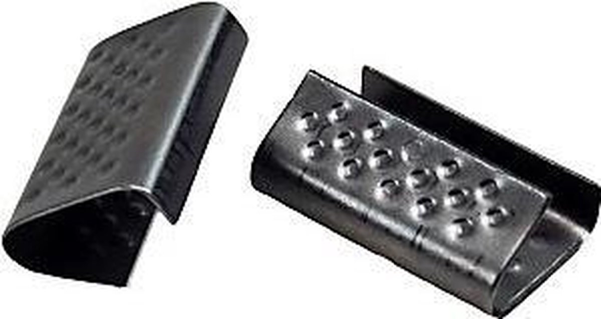 Sluitzegel 16mm voor omsnoeringsband - 1000 stuks - metaal