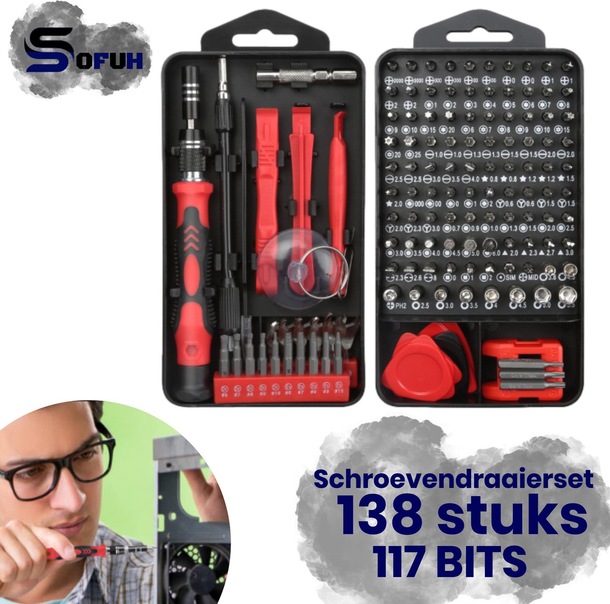 138 En 1 Mini Set Tournevis Precision Kit Tools Petit Boite