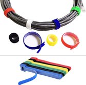100x Kabelbinders Klittenband Set Hersluitbaar