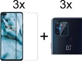 Beschermglas OnePlus Nord N100 Screenprotector 3 stuks - OnePlus Nord N100 Screen Protector Camera - 3 stuks