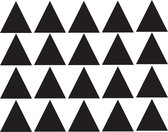 Muursticker driehoekjes | 5cm | 20 stuks | zwart