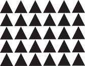 Muursticker driehoekjes | 4cm | 30 stuks | zwart