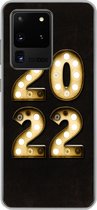 Geschikt voor Samsung Galaxy S20 Ultra hoesje - Oudejaarsavond - Nieuwjaar - 2022 - Siliconen Telefoonhoesje