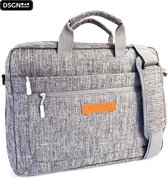 DSGN Shoulder Bag Laptop & MacBook Sleeve 15.6 inch - Laptop Bag - Laptop Sleeve - Briefcase - MacBook Air / Pro Case - Etanche - Sac Extensible - 16 pouces - Grijs