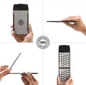 Opvouwbaar Toetsenbord QWERTY - Draadloos - Bluetooth - Universeel - Waterbestendig - Compact - Touchscreen - Voor Smartphones en Computers - Zwart/Grijs