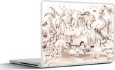 Laptop sticker - 12.3 inch - Dino - Jungle Decoratie - Kinderen