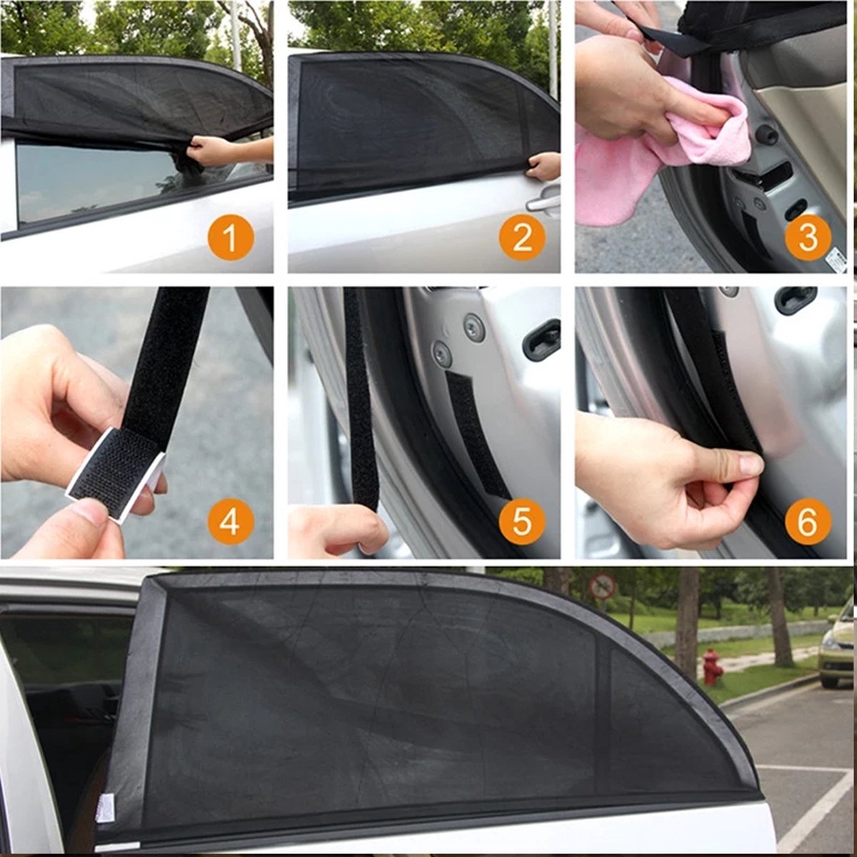 Parasols de Luxe voiture 2 pièces - Protection Protection solaire