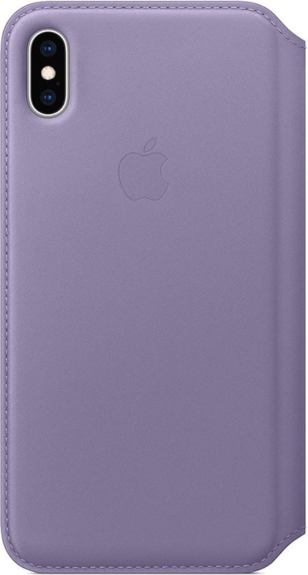 Apple Flip Cover Leather Folio Iphone Xs Max Lila (mvfv2zm/a)